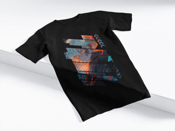 T-Shirt Czarna Koszulka Anime #100