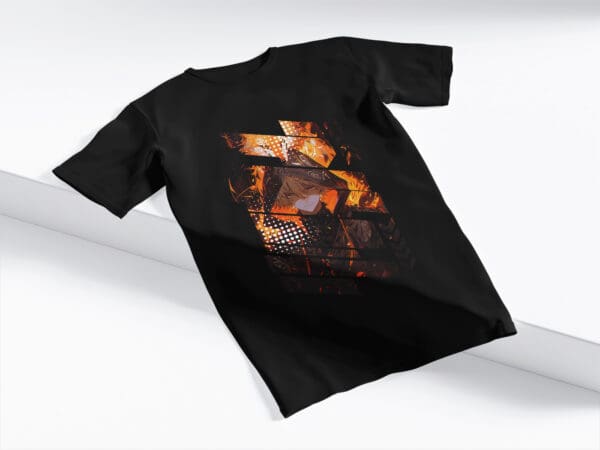 T-Shirt Czarna Koszulka Anime #102