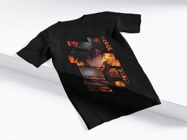 T-Shirt Czarna Koszulka Anime #103