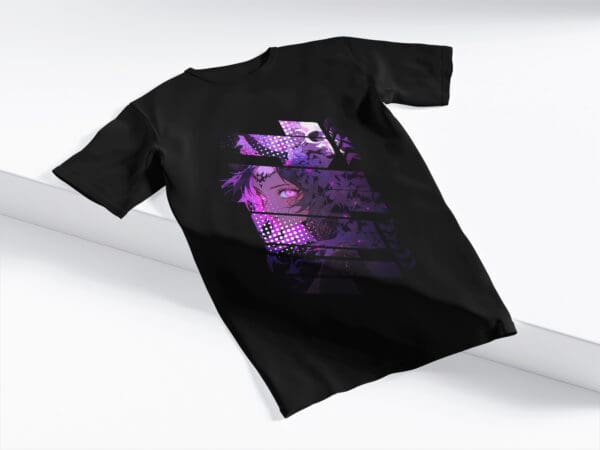 T-Shirt Czarna Koszulka Anime #105