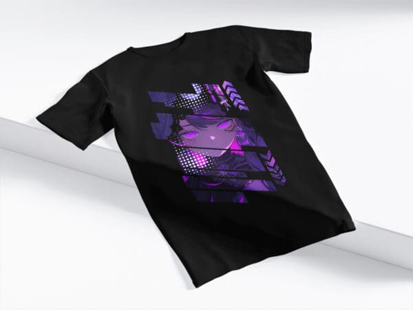 T-Shirt Czarna Koszulka Anime #108