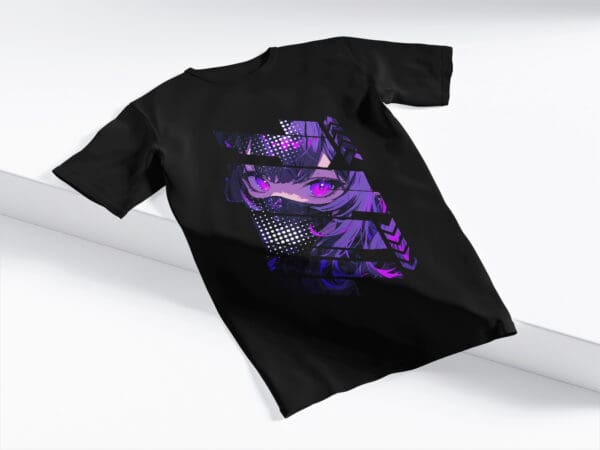 T-Shirt Czarna Koszulka Anime #109