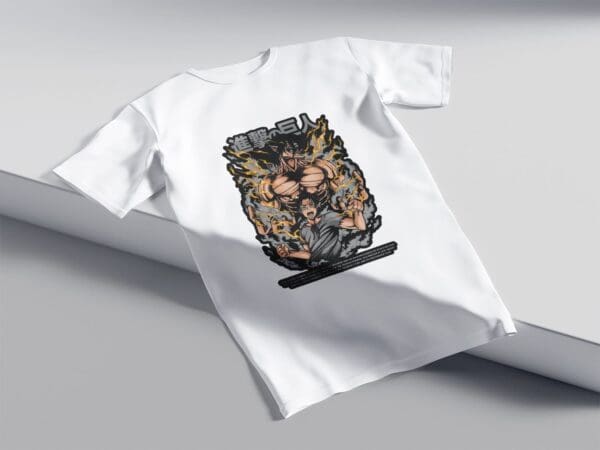T-Shirt Biała Koszulka Attack on Titan #11