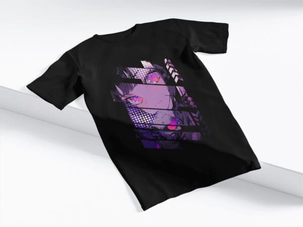 T-Shirt Czarna Koszulka Anime #110