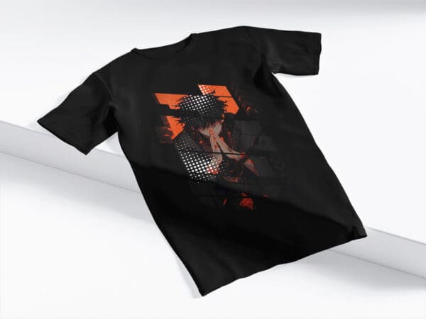 T-Shirt Czarna Koszulka Anime #111