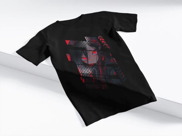 T-Shirt Czarna Koszulka Anime #117