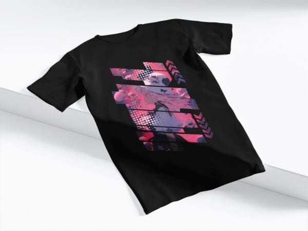 T-Shirt Czarna Koszulka Anime #121