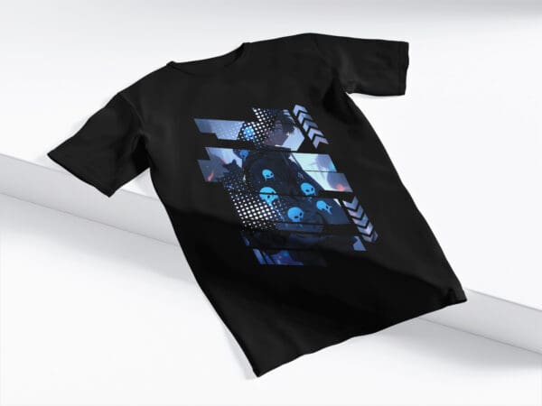 T-Shirt Czarna Koszulka Anime #125