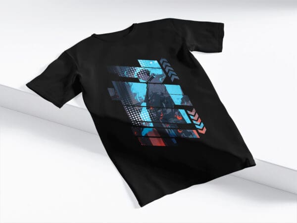 T-Shirt Czarna Koszulka Anime #128