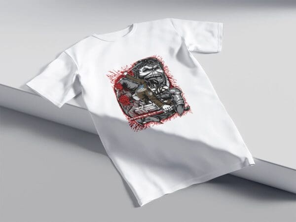 T-Shirt Biała Koszulka Attack on Titan #15