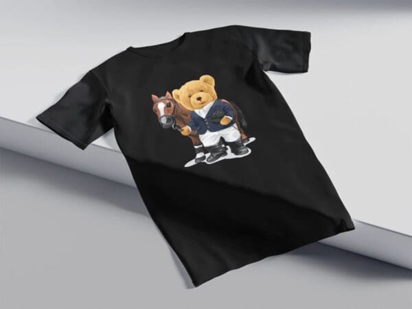 T-Shirt Czarna Koszulka Misie #4