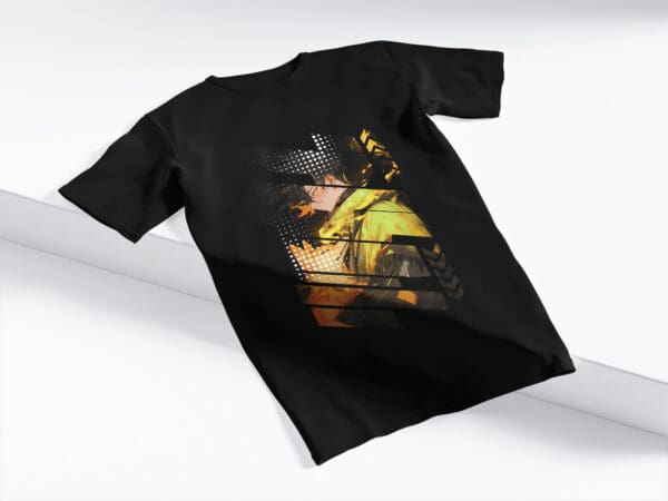 T-Shirt Czarna Koszulka Anime #64