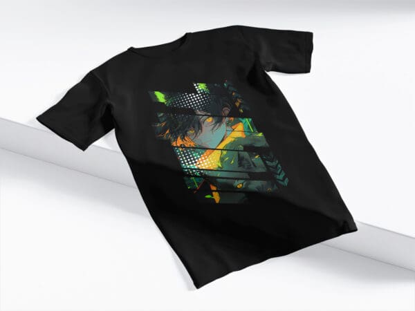 T-Shirt Czarna Koszulka Anime #67