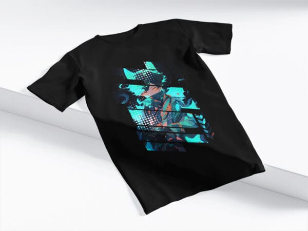 T-Shirt Czarna Koszulka Anime #68