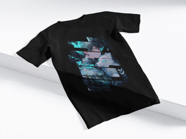T-Shirt Czarna Koszulka Anime #69