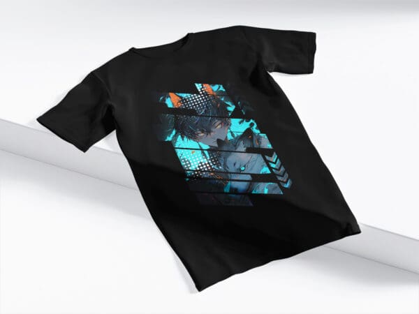 T-Shirt Czarna Koszulka Anime #75