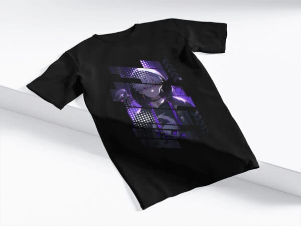 T-Shirt Czarna Koszulka Anime #76