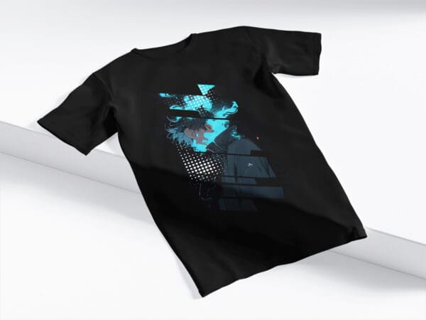 T-Shirt Czarna Koszulka Anime #81