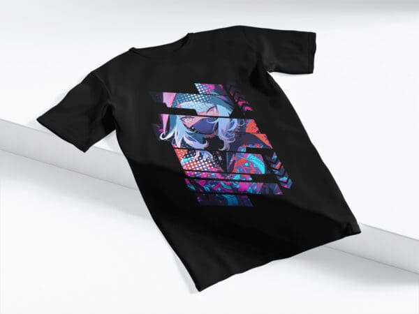 T-Shirt Czarna Koszulka Anime #82