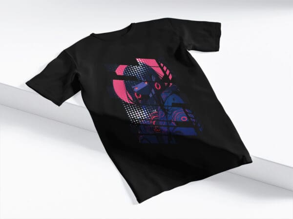 T-Shirt Czarna Koszulka Anime #83
