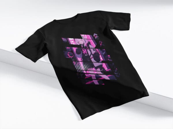 T-Shirt Czarna Koszulka Anime #84