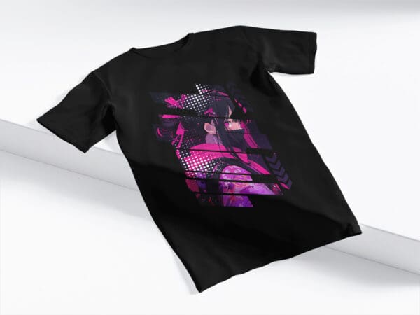 T-Shirt Czarna Koszulka Anime #85