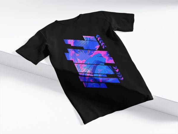 T-Shirt Czarna Koszulka Anime #86