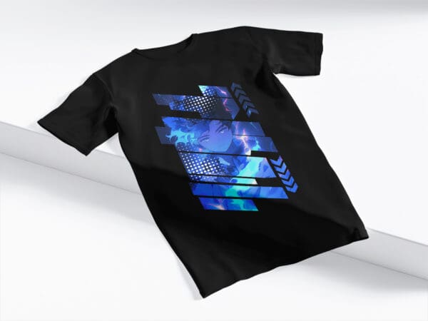 T-Shirt Czarna Koszulka Anime #88