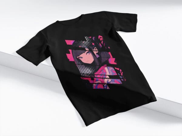 T-Shirt Czarna Koszulka Anime #91