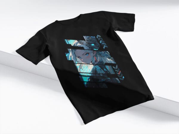 T-Shirt Czarna Koszulka Anime #92
