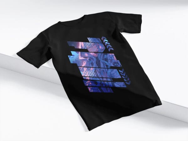 T-Shirt Czarna Koszulka Anime #93