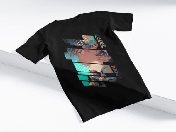 T-Shirt Czarna Koszulka Anime #97