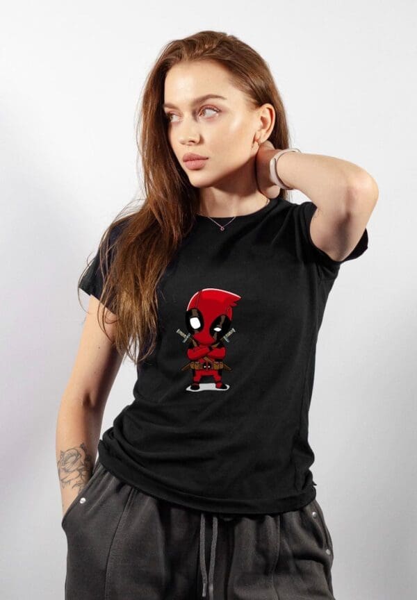 T-Shirt Czarny Deadpool #4