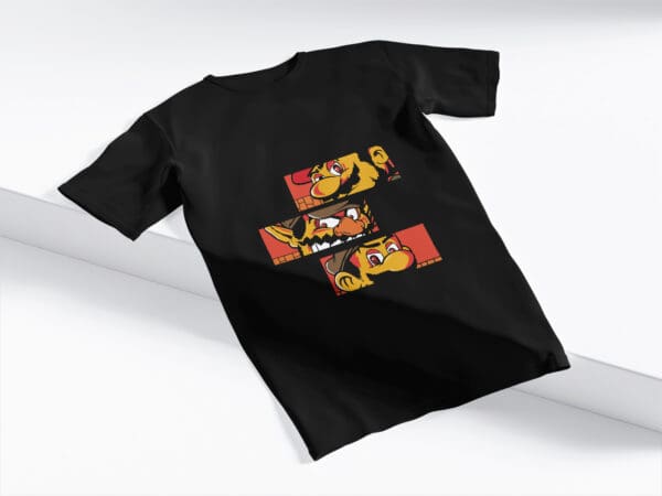 T-Shirt Czarna Koszulka Super Mario Good Bad Ugly #60